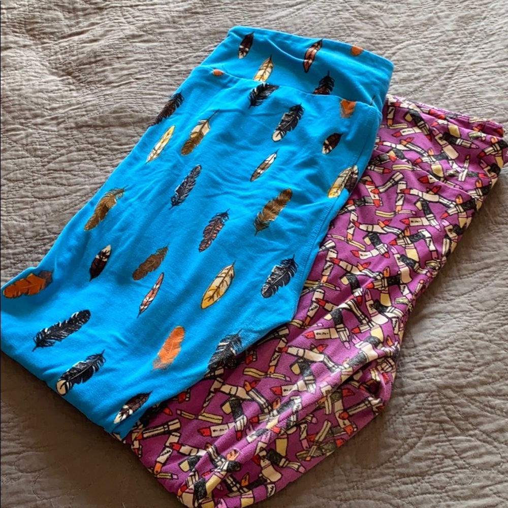 Lot of two tall and curvy lularoe leggings!